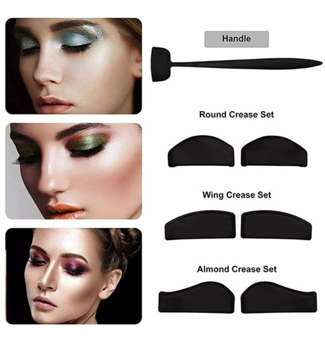 Imagen 8 de 8 de Kit De Pliegues Perfectos Maquillaje Sombra De Ojos 6 En 1