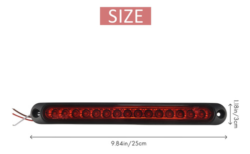2 Luces Led De 10 Pulgadas Y 15 Luces Led Para Remolque, Par
