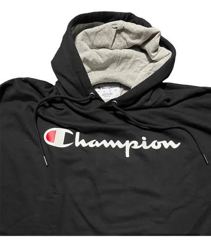 Champion black pullover hotsell