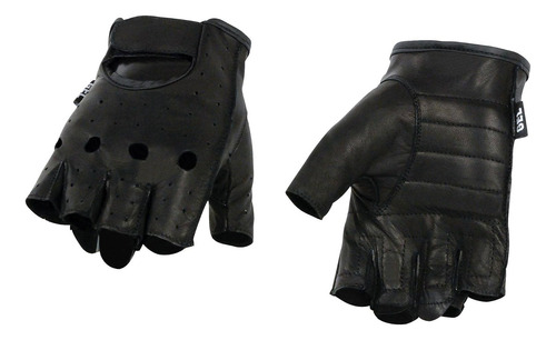 Guantes De Mano De Motocicleta Perforados De Negro Homb...