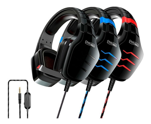 Auricular Gaming Nisuta Ps4, Notebook, Microfono Retractil