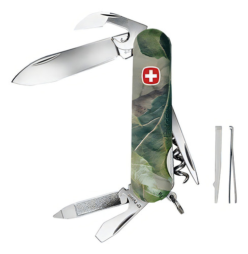 Navaja Multiuso Wenger 1.010.009.803 Color Camuflaje Con 11 Herramientas