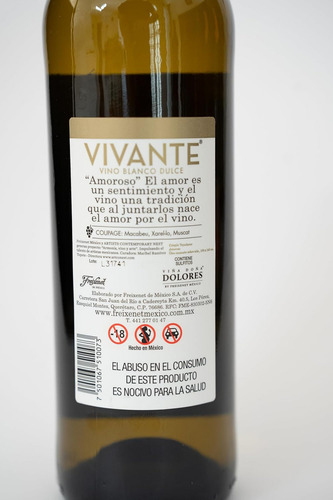 Vino Blanco Vivante Blanco Dulce, 750 ml