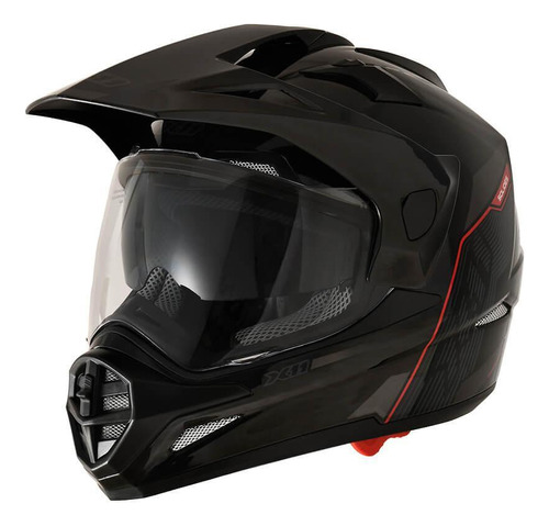 Capacete Motocross X11 Crossover Solides On E Off Road