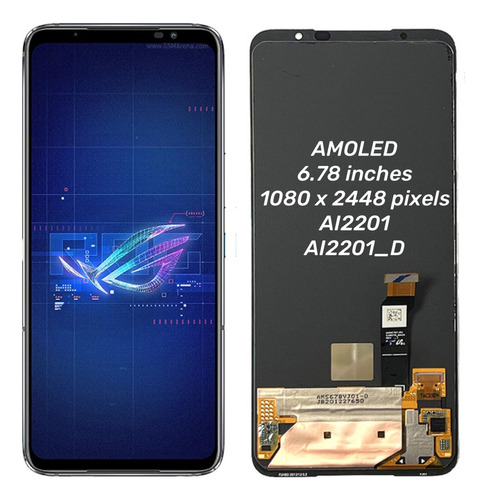 Iv Pantalla Táctil Amoled Para Asus Rog Phone 6/6 Pro Ai2201
