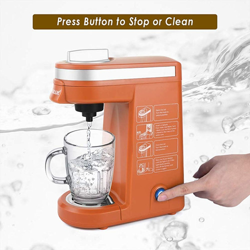 Máquina De Café De Un Solo Servicio, Color Naranja, Chulux