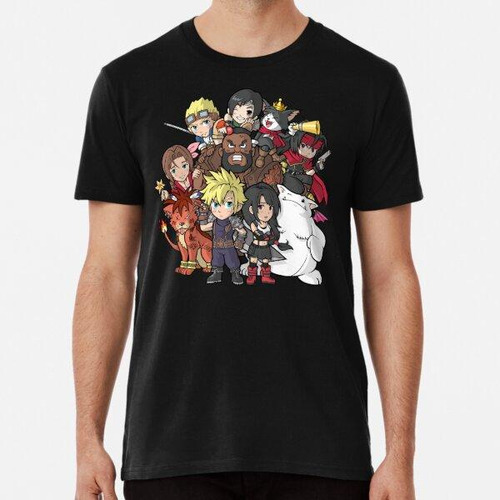 Remera Equipo Chibi De Final Fantasy 7 Algodon Premium