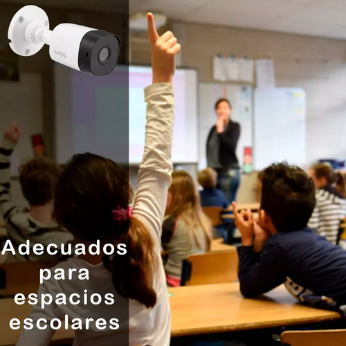 Kit De Video Vigilancia 4 Cámaras Bala 1mp B1a11 Dahua - Dvr 4 Canales High Defenition 720p - Disco 1tb - Cables 20 Mts - Accesorios Kitdah4bp1mc1tb Cctv Circuito Cerrado Procam