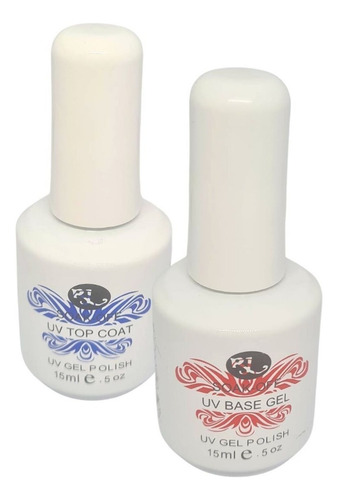 Base + Top Coat Gel Semipermanente 15 Ml Uv Led Uñas Nail