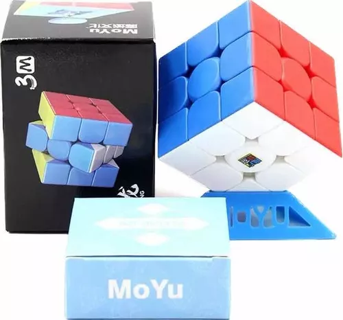 Cubo Mágico 3x3x3 Meilong M Magnético Profissional Cor Da