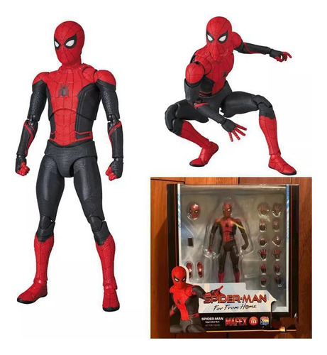 Homem-aranha Longe De Casa Mafex 113 Action Figure Modelo