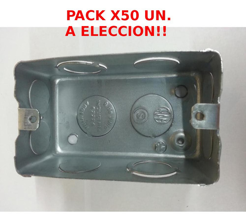 Caja Rectangular/mignon/octogonal Chapa. Pack X50 Un. E. A.