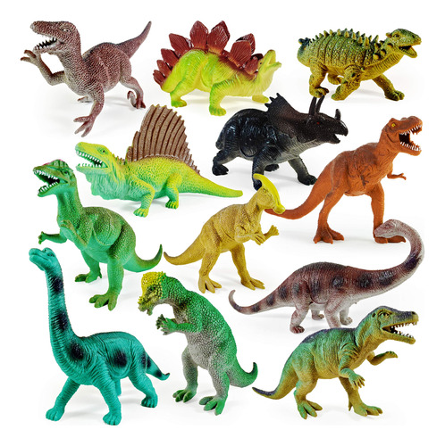 Boley 12 Pack 9  Juguetes Educativos De Dinosaurios: Figuras