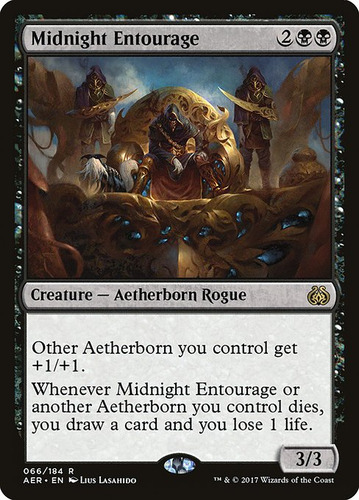 Carta Magic Midnight Entourage Aether Revolt Mtg