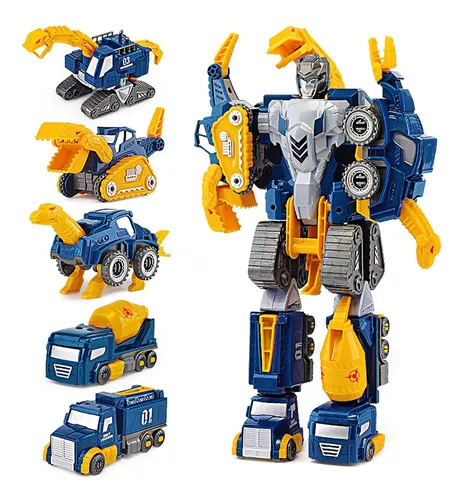 Juego De Transformación De Carros Pengjia 5 En 1 Robot