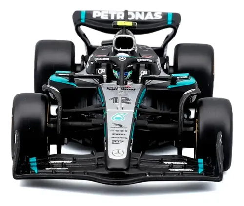 Bburago 1:43 F1 Mercedes Amg Petronas Azul Claro Acrilico Azul