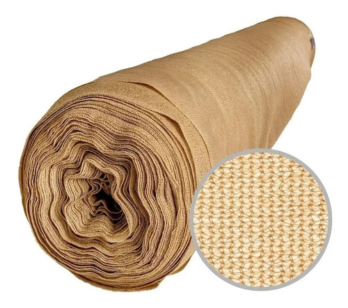 Tejido Media Sombra Beige 2mt X 20mt 90% (ing Maschwitz)