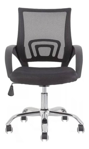 Silla de escritorio Zcod V101 ergonómica  negra con tapizado de mesh