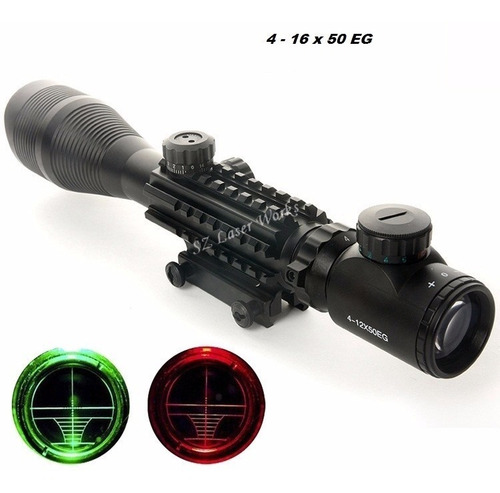 Mira Telescópica 16 X 50 Eg, Táctica, Caza, Rifle.