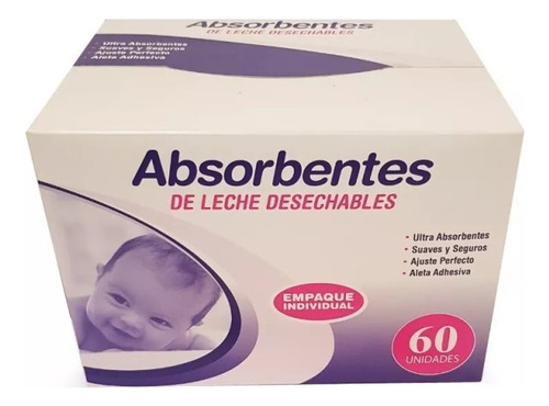 Absorbentes De Leche Desechables Con Adhesivo 60u Tropical