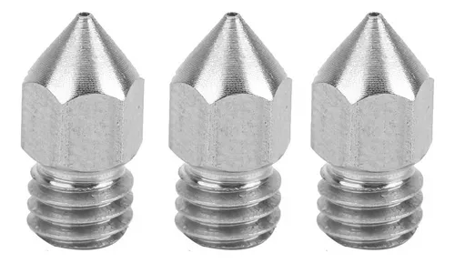 3 Boquillas Mk8 Acero Inoxidable Para Impresora 3d