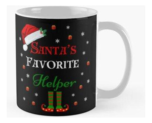 Taza El Ayudante Favorito De Papá Noel Calidad Premium