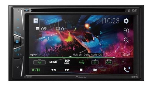 Radio Pioneer Avh-g225bt Dvd Bluetooth+adap+arnes Mitsubishi