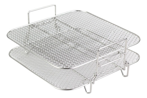 Estante Para Freidora De Aire De 2 Capas, Rejilla Apilable,