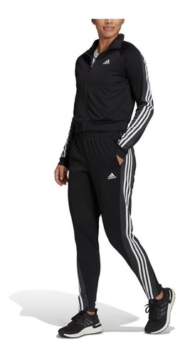Buzo adidas Mujer Teamsport Ts H67027 Negro