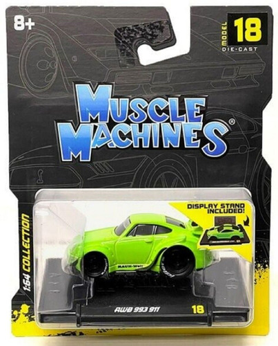 Muscle Machines 1:64 Porsche Rwb 911 993 Green - 15548gr