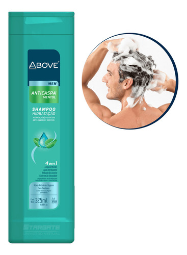 Shampoo Anticaspa Men Mentol 325ml Above