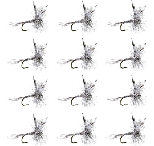 Mosquito Classic Trout Dry Fly - Juego De 12 Moscas Tamaño 1