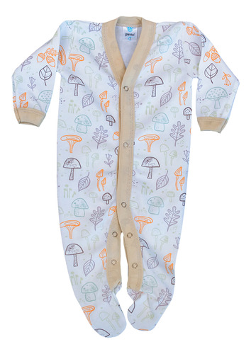 Pack X 2 Enteritos Gamise 2 A 3 Meses Dorado Oscuro 2-3 M Estampado
