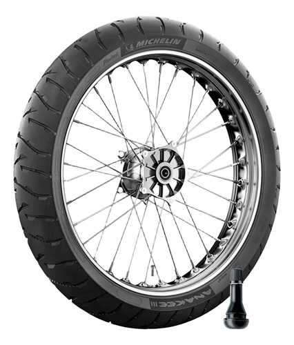 Pneu Michelin 90/90-21 54v M/c Anakee 3 F + Válvula Fva