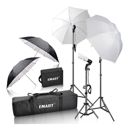 Kit De Iluminación Continua Emart Fotografía Y Video 600 W