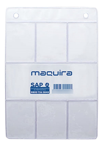 Cartao Para Rx De Plastico C/6 Furos Maquira