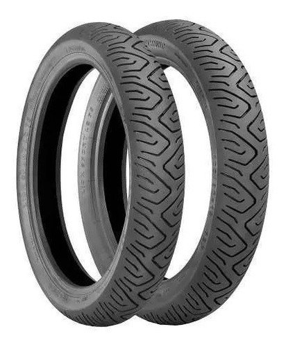 Pneu Titan Fan 2.75-18 90/90-18 Technic Sport Par Com Câmara