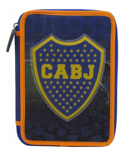 Cartuchera Boca Juniors 1 Piso 3d Original Cresko