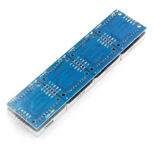 Módulo 4 X Matriz Led 8x8 Max7219 De Puntos Para Arduino