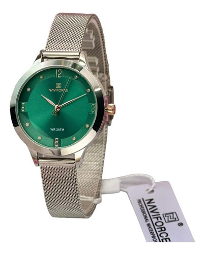 Reloj Mujer Original Marca Naviforce Pulso Acero Sumergible