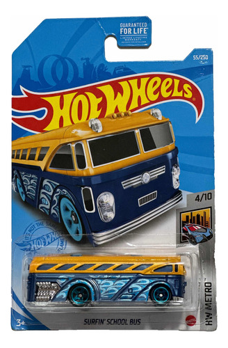 Hot Wheels 2021 Surfin School Bus 55/250 Hw Metro 4/10