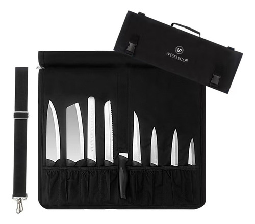 Estuche Para Cuchillos, Bolsa De Rollo De Cuchillo Del Chef