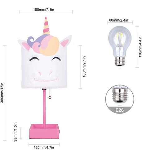 Lámpara De Mesa Inno Casa, Lindas Luces De Escritorio Con Pa