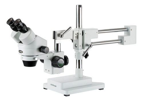 Amscope Sm-4b Microscopio Profesional De Zoom Estéreo Bino. Color Claro