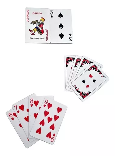 Baralho Duplo Revestdo Em Plástico Completo Para Truco Poker Buraco 21 Jogo  de Cartas