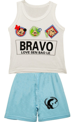 Conjunto Infantil Menino Camiseta + Short Personagem