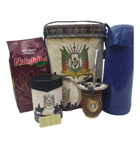 Conjunto - 7 Peças Brasão Rs + Chimarrão Natufolha