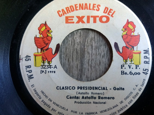 Disco Lp Cardenales Del Exito - Clasico Presidenc (1978) R50
