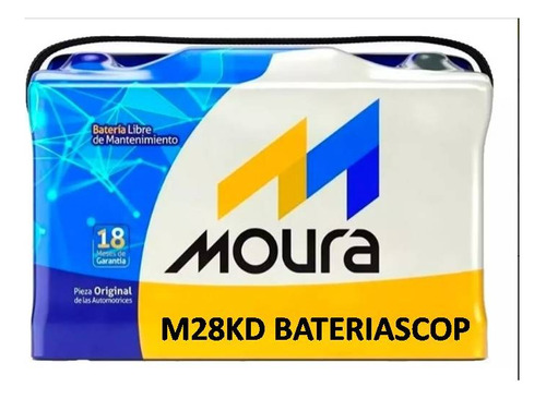 Batería Moura 12x80 M28kd Reforzada 70ah Stock Permanente