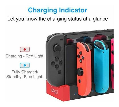 Base De Carga Para Controladores Compatible Nintendo Switch